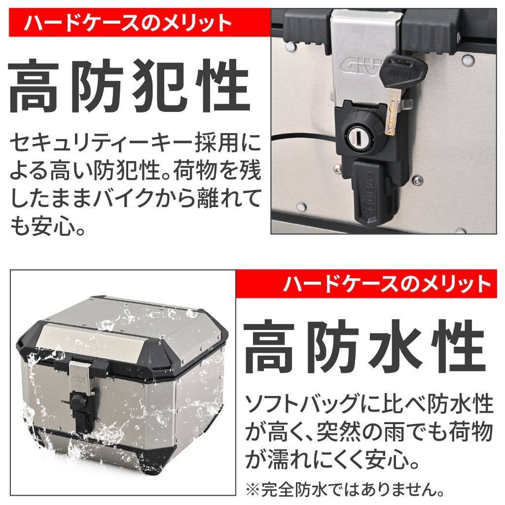 GIVI ジビ リアボックス モノキー 45L[MTB45A] トップケース・テールボックス 車体...