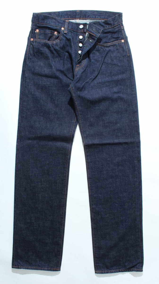 児島ジーンズ 15oz セルビッチデニム ストレート ワンウォッシュ ボタンフライ デニムパンツ・ジーンズ・チノパンツ パンツ・ボトムス アパレル