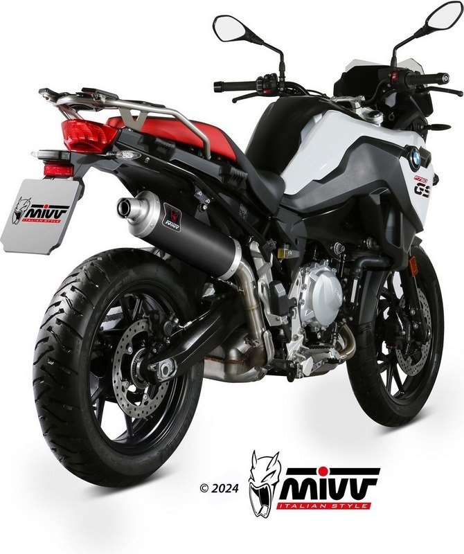 MIVV ミヴ DAKAR ブラックステンレスフルエキゾーストマフラー F 750 GS 850 BMW フルエキゾーストマフラー マフラー