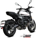 MIVV ミヴ OVAL BLACK STAINLESS STEEL WITH CARBON CAP フルエキゾーストマフラー SEIEMMEZZO STR MOTO MORINI モト・モリーニ マフラー