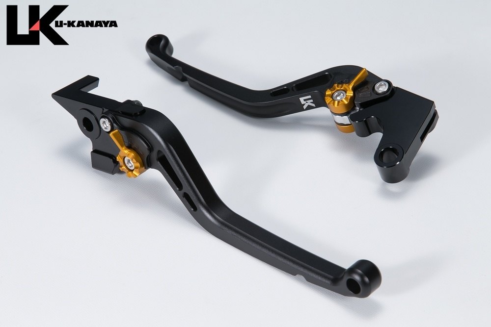 樂天商城 - U-KANAYA ユーカナヤ スタンダードタイプ アルミビレットレバーセット CB1000 HORNET SP HONDA ホンダ ブレーキ・クラッチレバーセット ハンドル周辺パーツ ハンドル レバーカラー：マットブラック / アジャスターカラー：マットゴールド