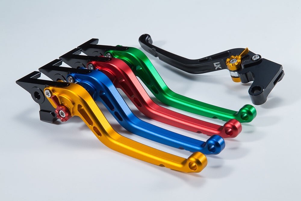 U-KANAYA ユーカナヤ スタンダードタイプ アルミビレットレバーセット MT-07 YAMAHA ヤマハ ブレーキ・クラッチレバーセット ハンドル周辺パーツ ハンドル レバーカラー：マットレッド / アジャスターカラー：マットシルバー