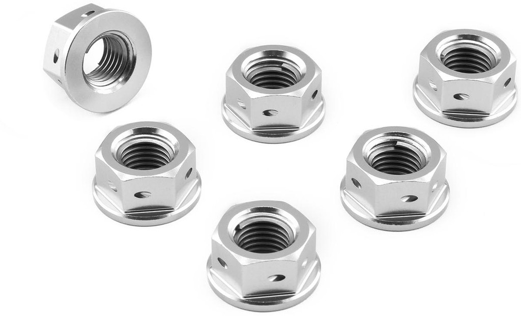 PRO BOLT プロボルト スプロケットナット ドリルド APRILIA アプリリア DUCATI ドゥカティ HONDA ホンダ KAWASAKI カワサキ KTM MV AGUSTA アグスタ SUZUKI スズキ TRIUMPH トライアンフ YAMAHA ヤマハ スプロケットボルト・ナット 駆動系 カラー：シルバー