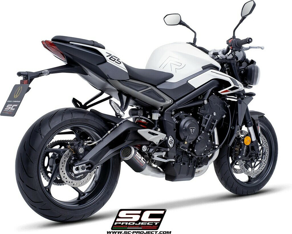 SC-PROJECT SCプロジェクト フルエキゾーストシステム 3-1 ＆ CR-T サイレンサー STREET TRIPLE 765 RS R TRIUMPH トライアンフ フルエキゾーストマフラー マフラー