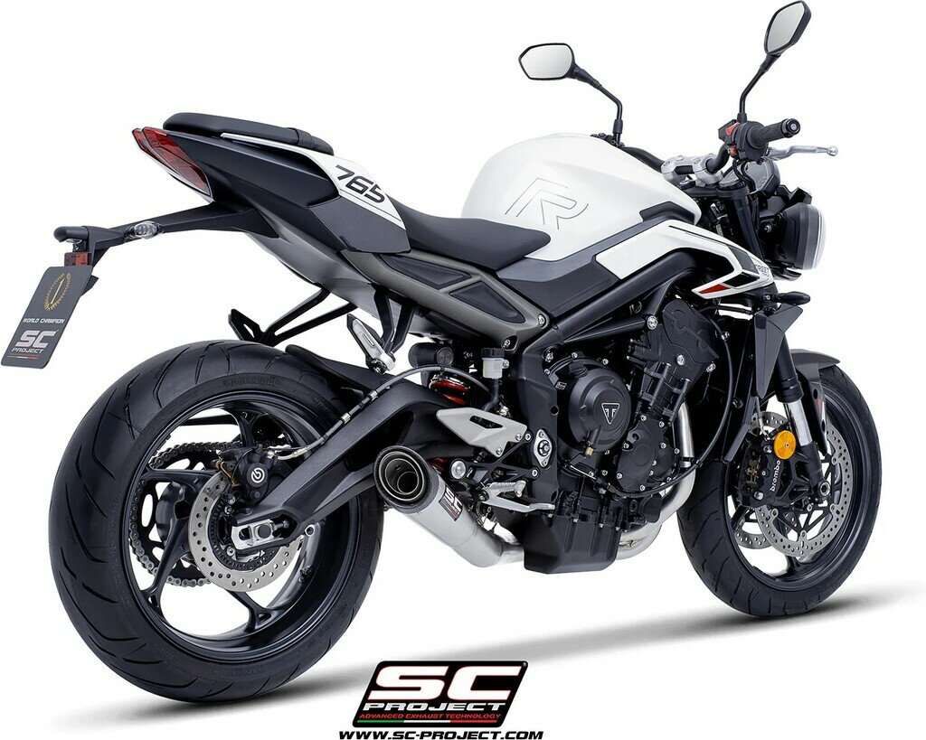 SC-PROJECT SCプロジェクト フルエキゾーストシステム 3-1 ＆ S1 サイレンサー (消音バッフル付属) STREET TRIPLE 765 RS R TRIUMPH トライアンフ フルエキゾーストマフラー マフラー