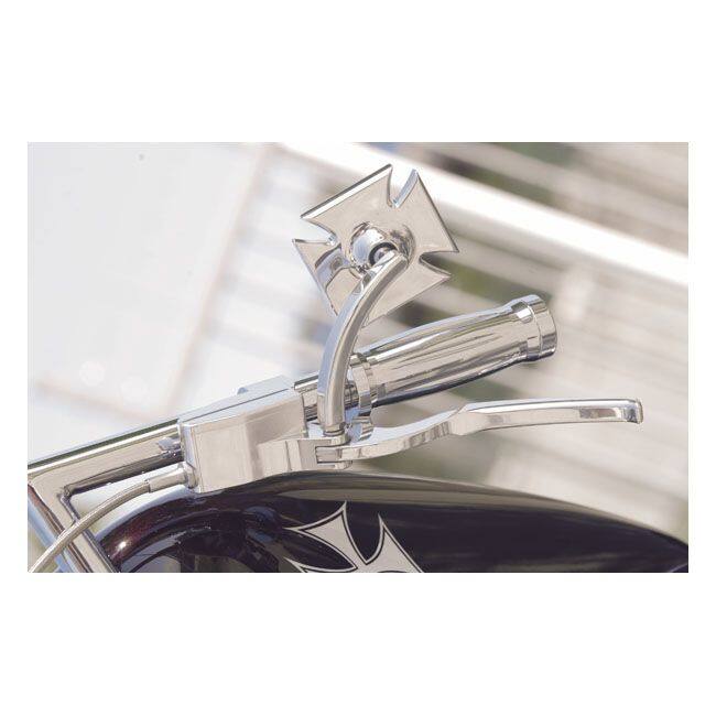 KUSTOM TECH カスタムテック MALTESE CROSS ミラー【MALTESE MIRROR】 HD STYLE MOUNT HARLEY-DAVIDSON ハーレーダビッドソン ミラー ハンドル