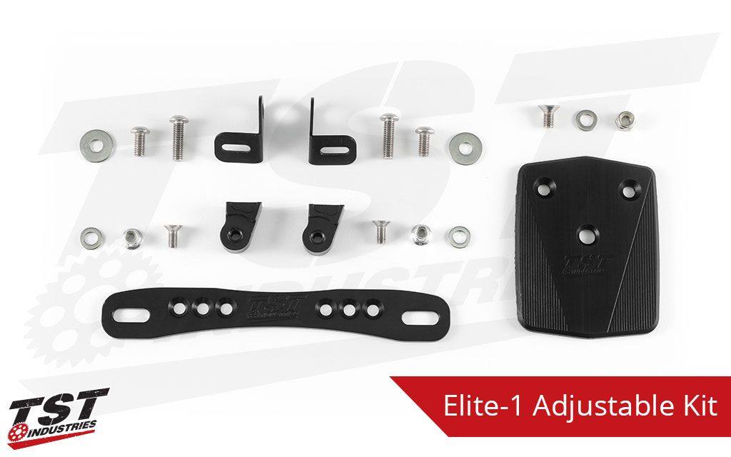 TST ティーエスティー フェンダーレスキット Ninja650 2017-2018 Z650 KAWASAKI カワサキ フェンダー関連 外装 SELECT LICENSE PLATE BRACKET TYPE：Elite-1 Adjustable