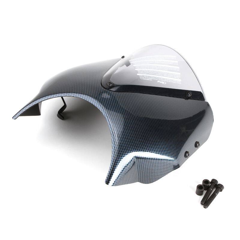 Puig プーチ ニュージェネレーション NKスクリーン SCRAMBLER 800 ICON DARK Scrambler Classic Desert Sled Full Throttle Icon Sixty2 DUCATI ドゥカティ スクリーン 外装 カラー：カーボンプリント/クリア