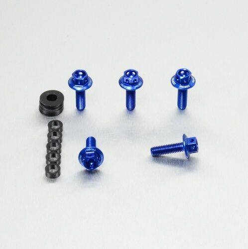 ■商品概要素材：アルミニウム製品タイプ：ボルトヘッド形状：フランジヘックスヘッドねじピッチ：0.80mm重さ：11.53g入数：5穴あけ加工：ありねじ径：5.00mmねじ部の長さ：16.00mmヘッド高さ：5.00mmフランジ径：12.00mm長さ：16.00mmソケットサイズ：7.00mmサイズ：M5x(0.80mm)x16mm■詳細説明アルミニウム ボディーワークボルト レーススペックM5 x (0.8mm) x 16mm 5個入りオフロードボディーパネルとフォークガード用に最適です。7075航空グレードアルミニウムから製造され、ねじ転造により優れた強度を誇ります。この外六角の形状と使用素材により、強力な六角ドライブに仕上がり繰り返しの使用をものともしません。非常に軽くて見た目も美しいだけでなく、機能的です。プロボルト独自の幅広のフランジ直径は負荷を分散し、ボルトが車体から抜けるのを防ぎます。又各平面はドリル加工されロックワイヤリングが簡単です。5個入りです。■注意点※長さ測定値はヘッドの下からのものです。※メーカー都合により商品の仕様変更がある場合がございます。ご了承ください。