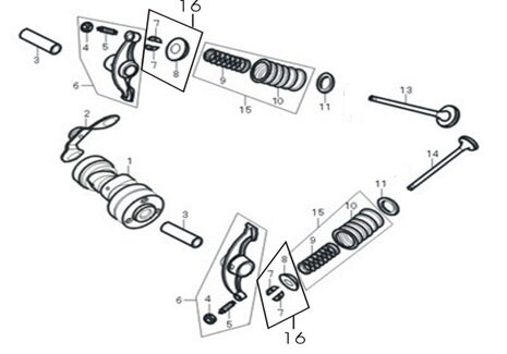 田中商会(TANAKA) タナカショウカイ 田中商会50ccエンジン用カムシャフト／バルブセット カムシャフト エンジンパーツ エンジン