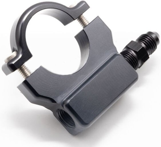 Handle Clamps - FEULING フューエリング 1.250インチ ハンドルバー PSIゲージマウント - ブラック ハンドルバークランプ ハンドル周辺パーツ ハンドル