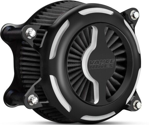 VANCE&HINES バンス&ハインズ VO2 エアインテイク Blade ブレード ソフテイルファミリー ツーリングファミリー HARLEY-DAVIDSON ハーレーダビッドソン エアクリーナー・エアクリーナーエレメント 吸気関連 エンジン カラー：白黒コントラスト／塗装仕上げ