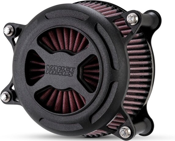 VANCE&HINES バンス&ハインズ VO2 エアインテイク X エックス ソフテイルファミリー ツーリングファミリー HARLEY-DAVIDSON ハーレーダビッドソン エアクリーナー・エアクリーナーエレメント 吸気関連 エンジン カラー：リンクルブラック／ブラック塗装仕上げ