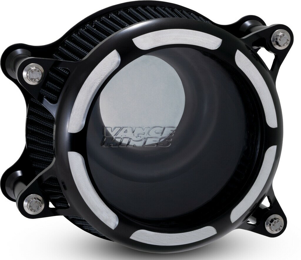 VANCE&HINES バンス&ハインズ VO2 エアインテイク Insight インサイト FXDLS ローライダーS ツーリングファミリー HARLEY-DAVIDSON ハーレーダビッドソン エアクリーナー・エアクリーナーエレメント 吸気関連 エンジン カラー：白黒コントラスト／塗装仕上げ