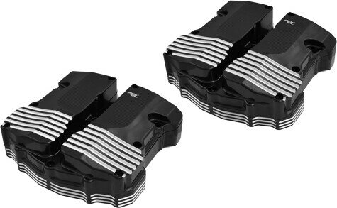 Ken’s factory ケンズファクトリー ロッカーカバー Milwaukee Eight HARLEY-DAVIDSON ハーレーダビッドソン その他エンジンカバー エンジンパーツ エンジン カラー：ブラック＆マシーンカット仕上げ