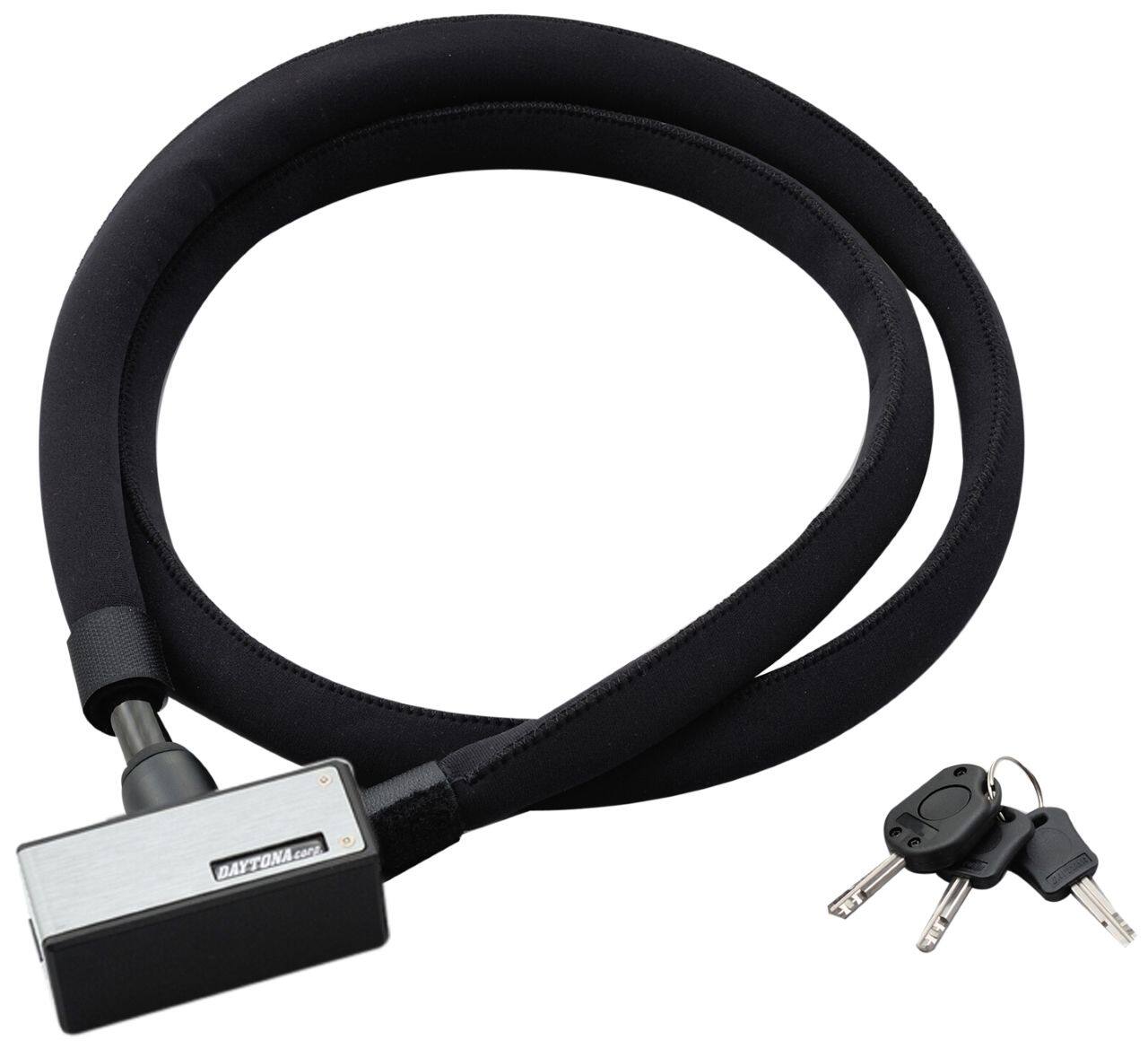 DAYTONA デイトナ ストロンガーワイヤーロック キーロックタイプ ワイヤーロック 保管・盗難防止用品 ワイヤー長：1800mm／カラー：シルバー