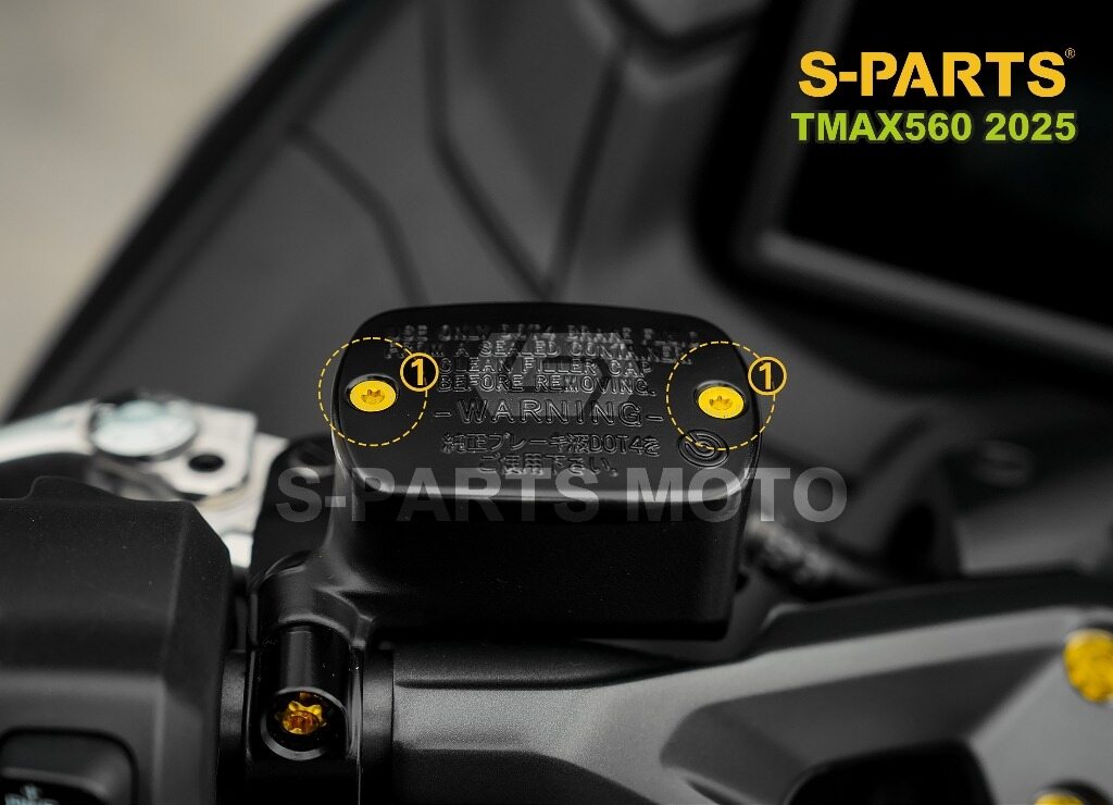 S-PARTS エスパーツ リアブレーキマスターシリンダー リザーバータンクカバーボルト TMAX560 YAMAHA ヤマハ その他汎用外装部品・ドレスアップパーツ 外装