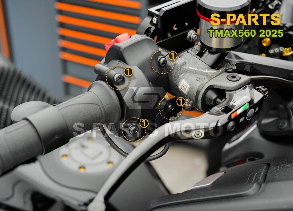 S-PARTS エスパーツ 右ハンドルスイッチ取付ボルト TMAX560 YAMAHA ヤマハ その他汎用外装部品・ドレスアップパーツ 外装