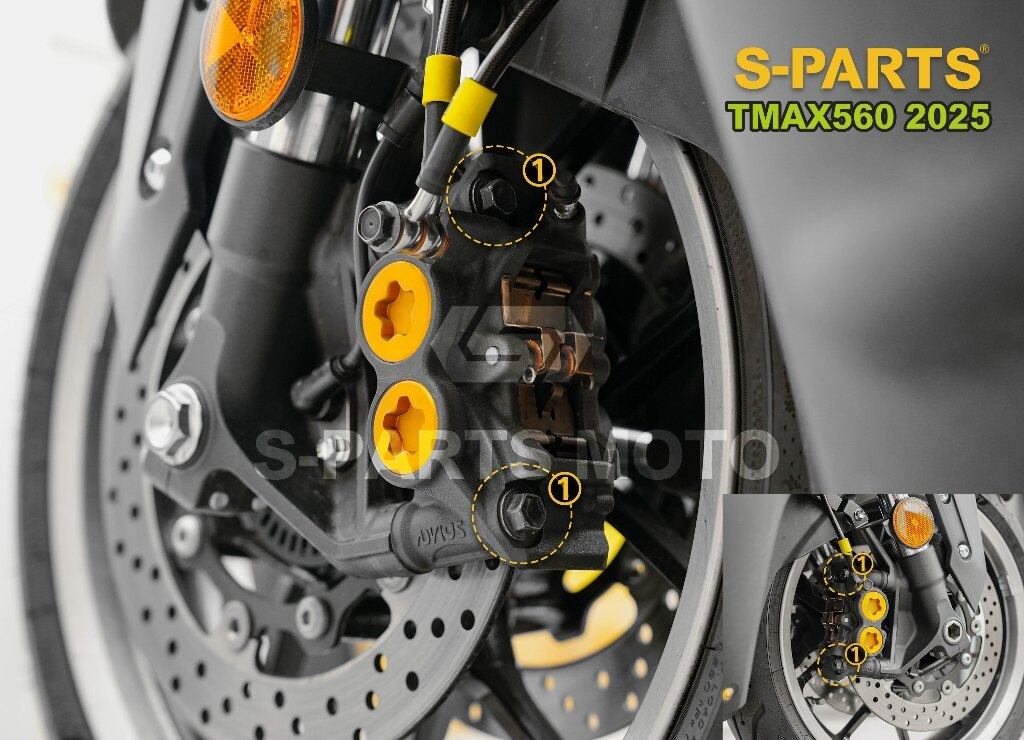 S-PARTS エスパーツ フロントブレーキキャリパー取付ボルトセット TMAX560 YAMAHA ヤマハ その他汎用外装部品・ドレスアップパーツ 外装