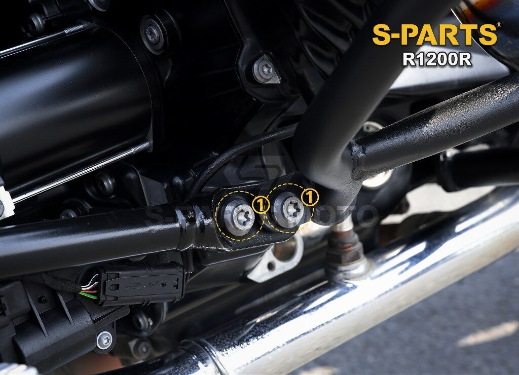 S-PARTS エスパーツ ロワーフレームガードエンジン 左右ボルト R1200R BMW その他汎用外装部品・ドレスアップパーツ 外装
