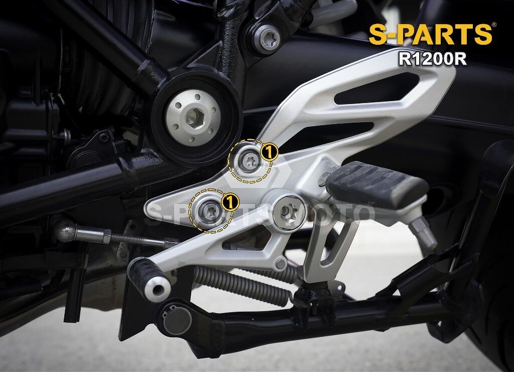 S-PARTS エスパーツ 左フロントフットペグ(ステップ)取付ボルト R1200R BMW その他汎用外装部品・ドレスアップパーツ 外装