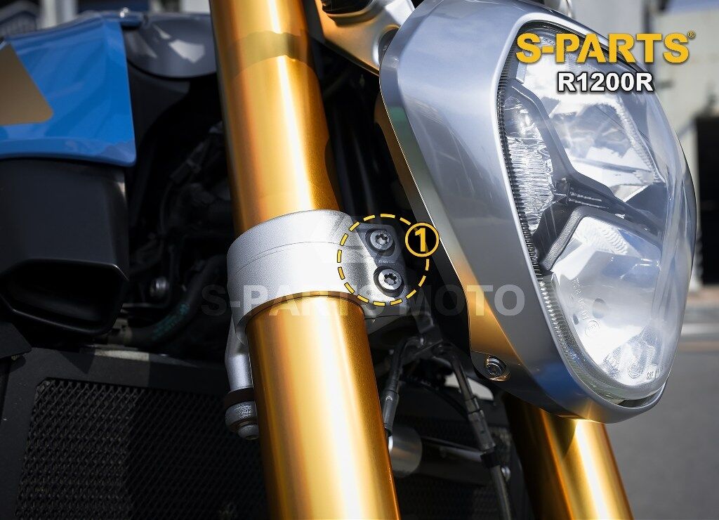 S-PARTS エスパーツ フロントフォーク ロアトリプルクランプボルト(アンダーブラケット) R1200R BMW その他汎用外装部品・ドレスアップパーツ 外装
