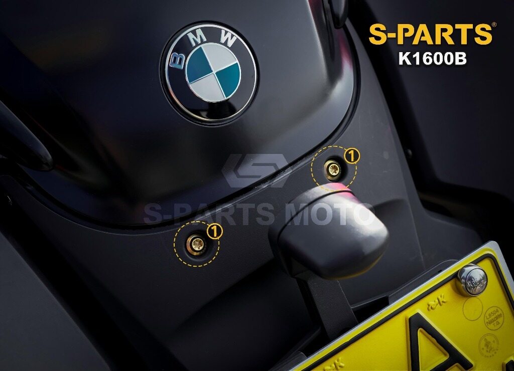 S-PARTS エスパーツ アッパーリアライセンスプレート 取付ボルト K1600 B BMW その他汎用外装部品・ドレスアップパーツ 外装