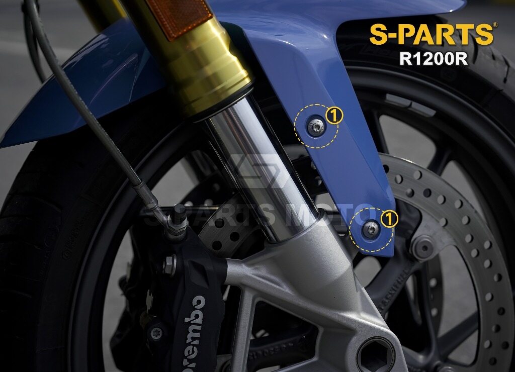 S-PARTS エスパーツ フロントフェンダーボルト R1200R BMW その他汎用外装部品・ドレスアップパーツ 外装