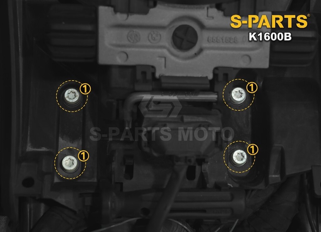 S-PARTS エスパーツ フロントシート下 ツールホルダーブラケットボルト K1600 B BMW その他汎用外装部品・ドレスアップパーツ 外装