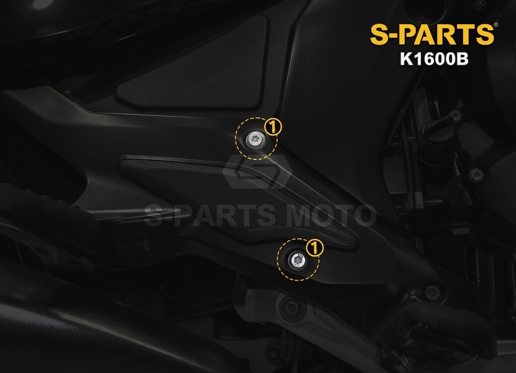 S-PARTS エスパーツ フットレスト パーティションプレートボルト K1600 B BMW その他汎用外装部品・ドレスアップパーツ 外装