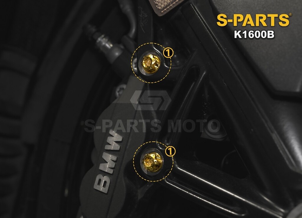 S-PARTS エスパーツ フロントブレーキキャリパー取付ボルトセット K1600 B BMW その他汎用外装部品・ドレスアップパーツ 外装