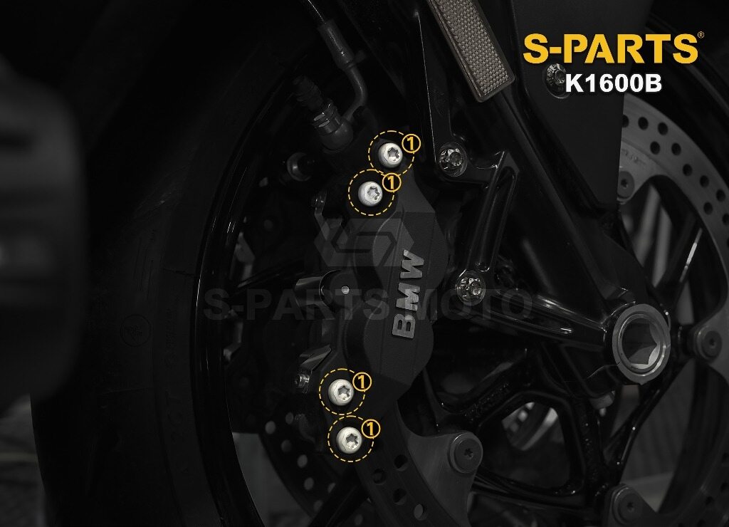 S-PARTS エスパーツ フロントブレーキキャリパー ボディ取付ボルト K1600 B BMW その他汎用外装部品・ドレスアップパーツ 外装