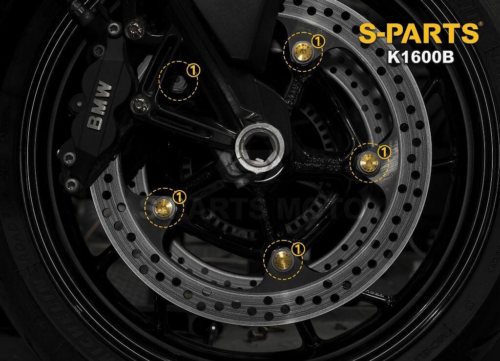 S-PARTS エスパーツ フロントブレーキディスク取付ボルトセット K1600 B BMW その他汎用外装部品・ドレスアップパーツ 外装