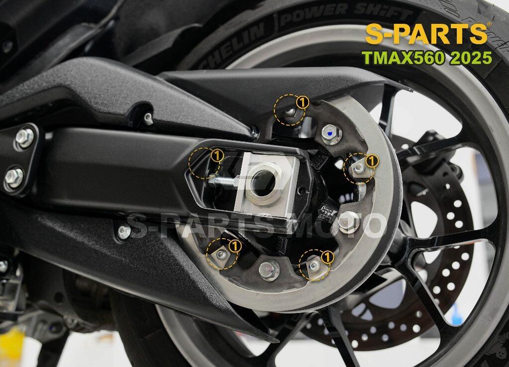 S-PARTS エスパーツ リアプーリーカバーボルト TMAX560 YAMAHA ヤマハ その他汎用外装部品・ドレスアップパーツ 外装