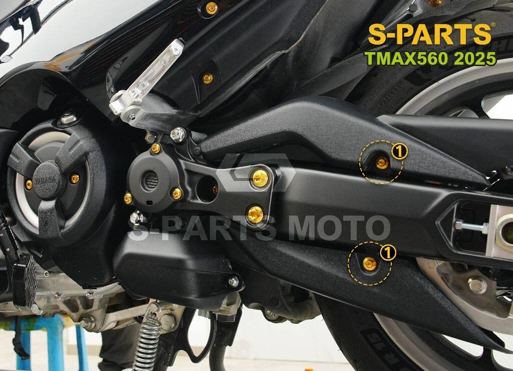 S-PARTS エスパーツ ベルトガードカバーボルト TMAX560 YAMAHA ヤマハ その他汎用外装部品・ドレスアップパーツ 外装