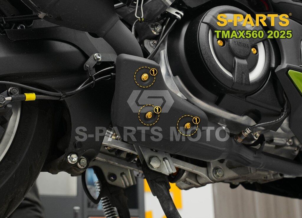 S-PARTS エスパーツ ミッドエキゾースト ヒートシールドカバーボルト TMAX560 YAMAHA ヤマハ その他汎用外装部品・ドレスアップパーツ 外装