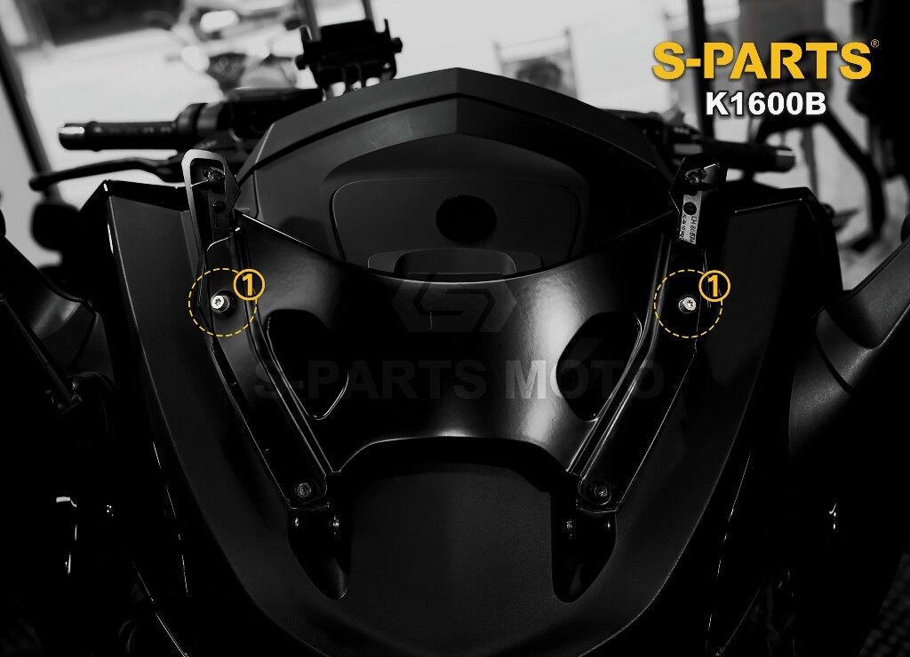 S-PARTS エスパーツ ウインドシールド インナーブラケット連結プレート取付ボルト K1600 B BMW その他汎用外装部品・ドレスアップパーツ 外装