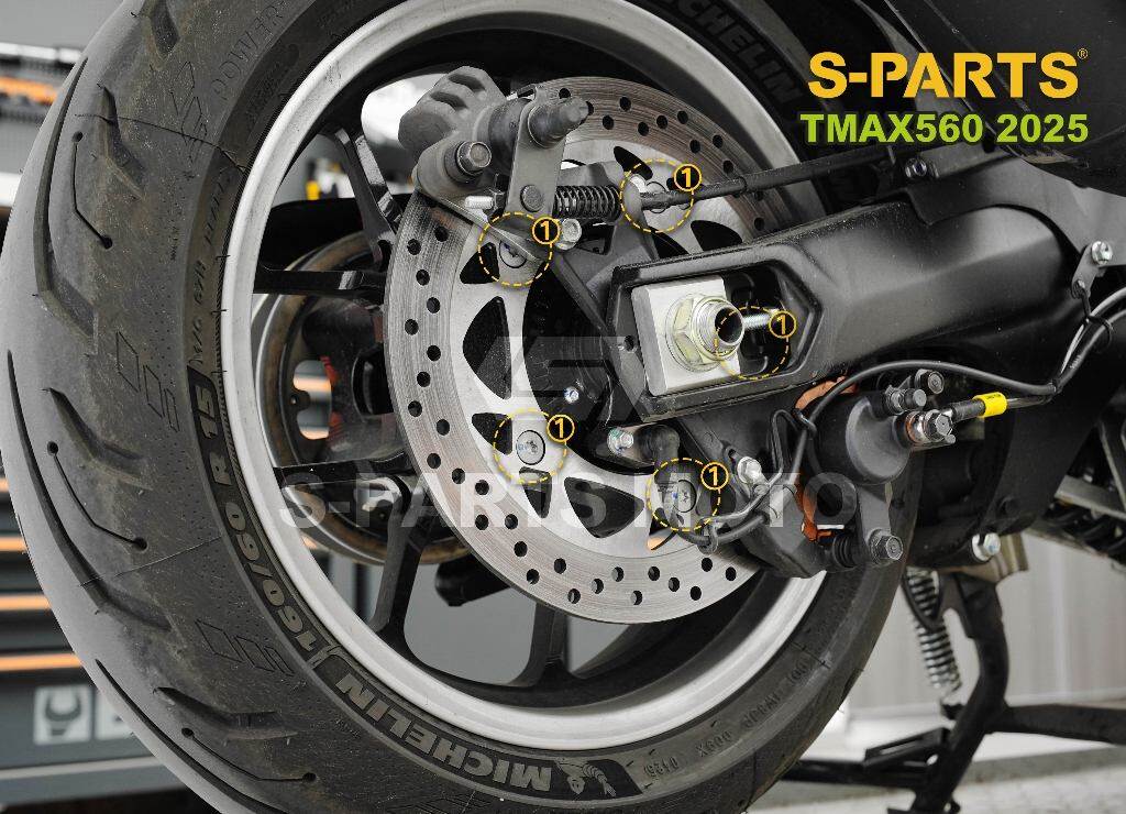S-PARTS エスパーツ リアブレーキディスク取付ボルトセット TMAX560 YAMAHA ヤマハ その他汎用外装部品・ドレスアップパーツ 外装