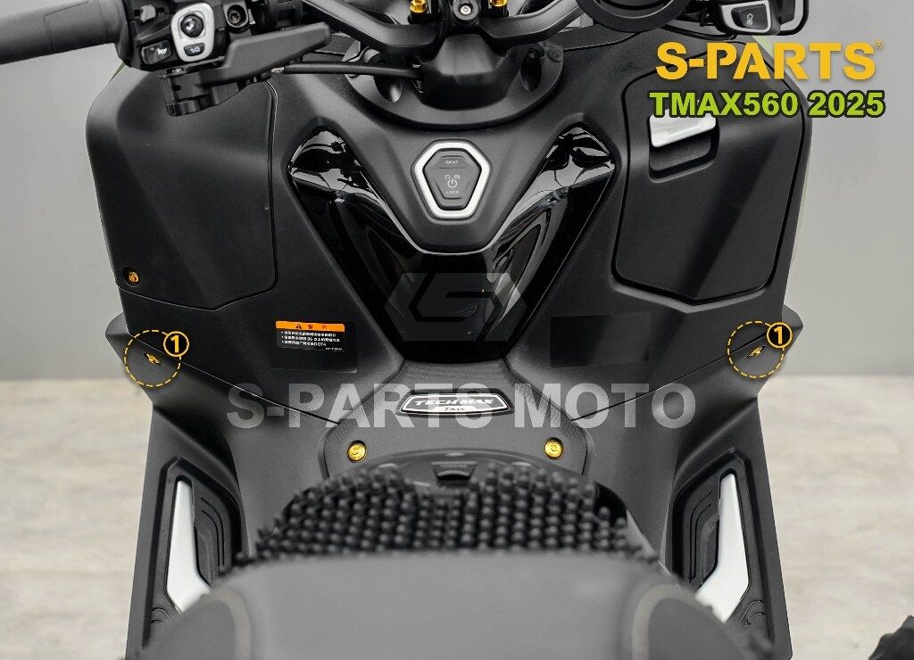 S-PARTS エスパーツ アッパーフットレスト トリムパネルボルト TMAX560 YAMAHA ヤマハ その他汎用外装部品・ドレスアップパーツ 外装