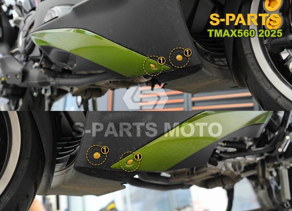S-PARTS エスパーツ アッパーフットレスト トリムパネルボルト TMAX560 YAMAHA ヤマハ その他汎用外装部品・ドレスアップパーツ 外装