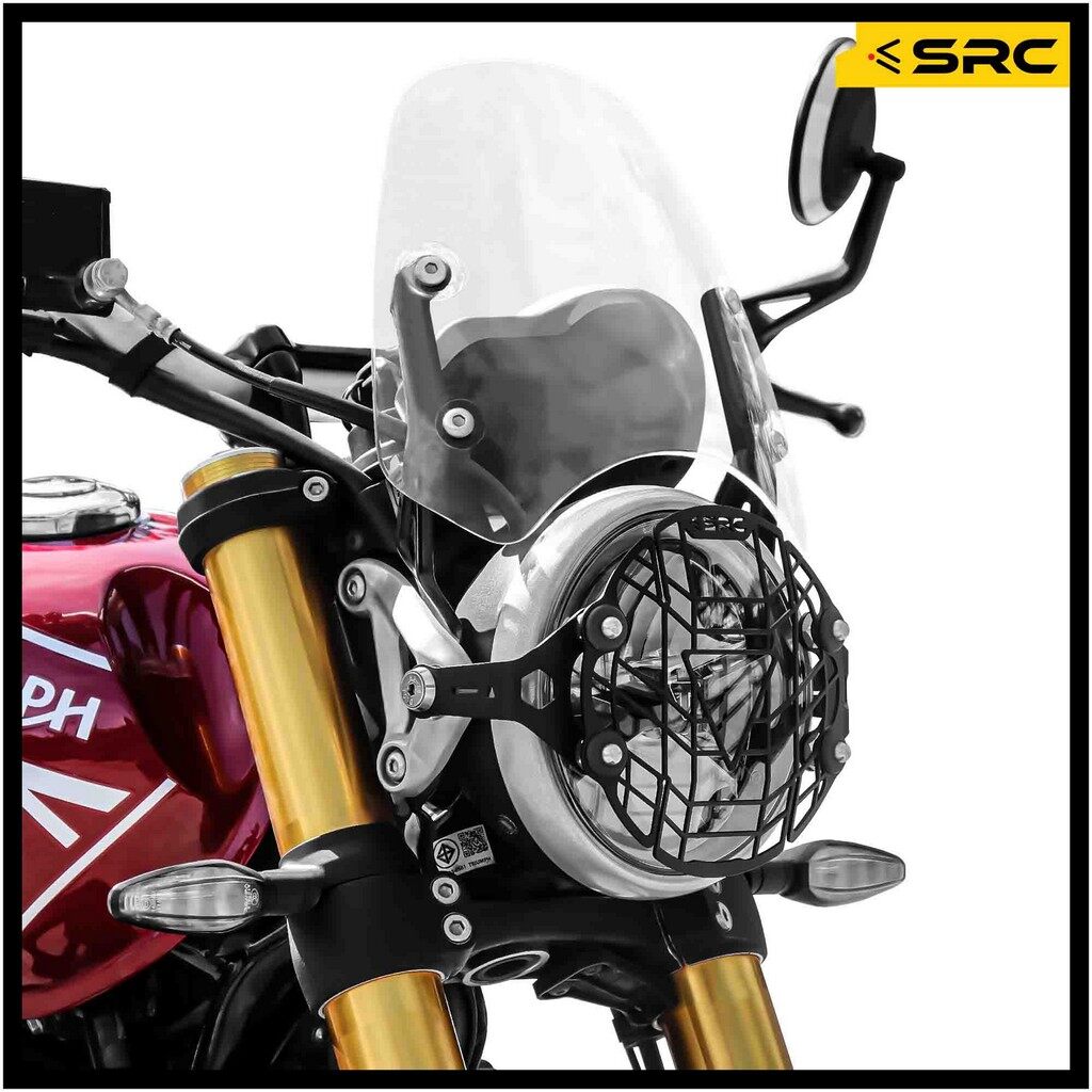SRC エスアールシー HEADLIGHT GUARD FOR TRIUMPH SPEED 400 TIGER トライアンフ ヘッドライトガード 外装