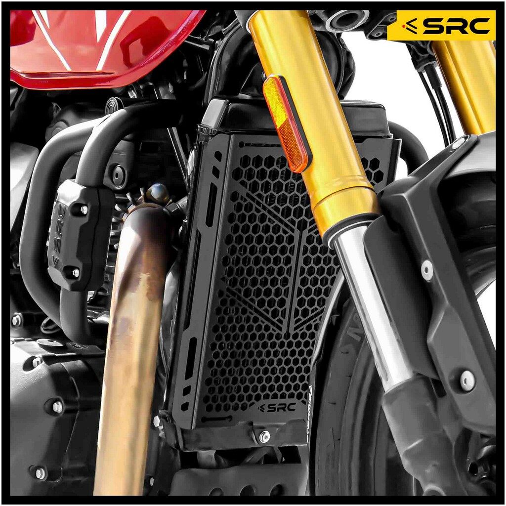 SRC エスアールシー RADIATOR GUARD FOR TRIUMPH SPEED 400 TIGER トライアンフ ラジエーターコアガード・オイルクーラーコアガード 冷却関連 エンジン