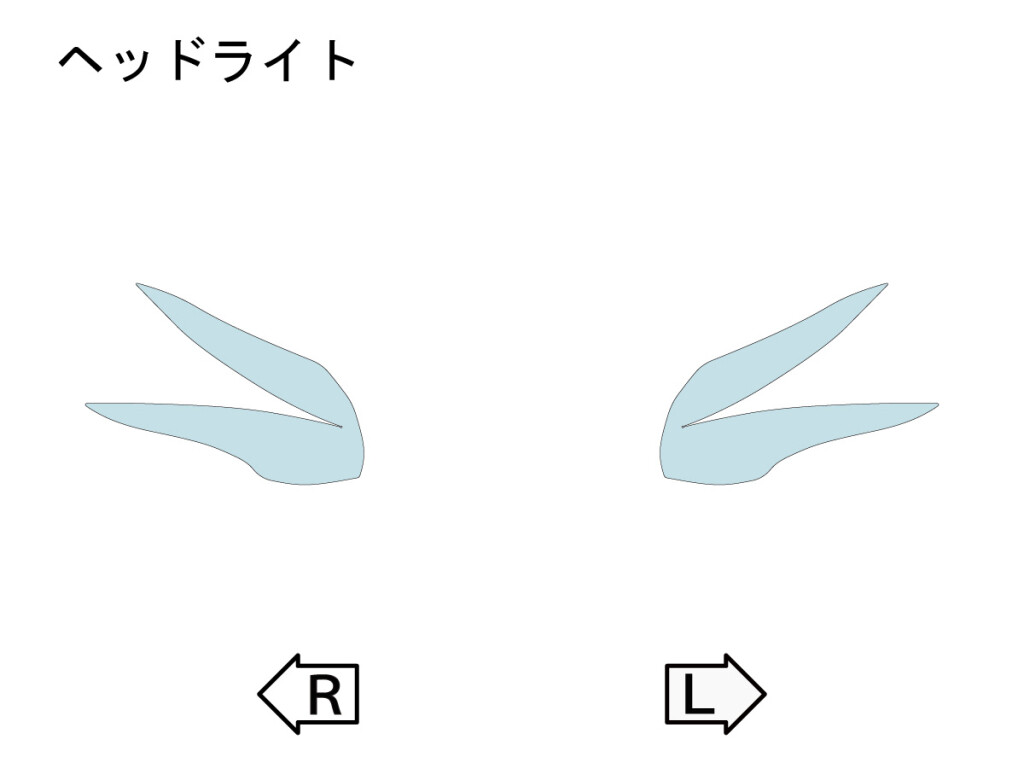 ECHELON エシュロン ヘッドライト【QUATECT】 バーグマン200 SUZUKI スズキ プロテクションフィルム・保護フィルム 外装