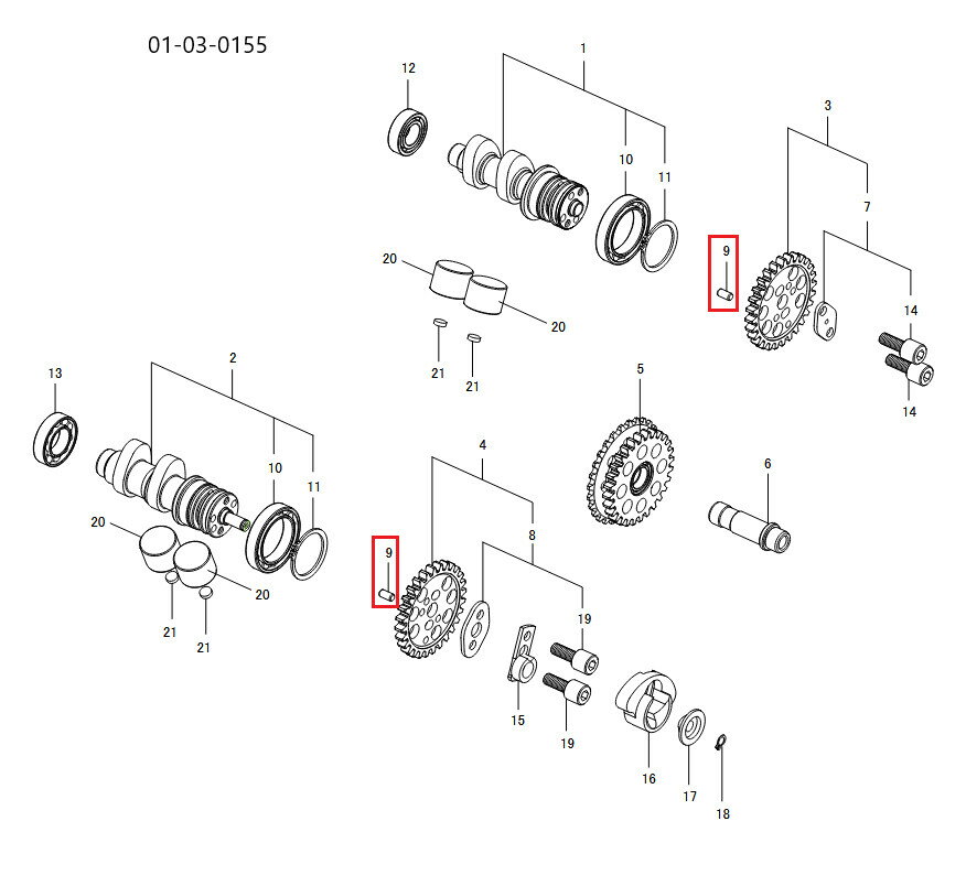 SP武川 SPタケガワ 【補修用パーツ】平行ピン 4X8 (SUS)/2個 モンキー ゴリラ HONDA ホンダ その他ボアアップオプション・補修部品 エンジンパーツ エンジン