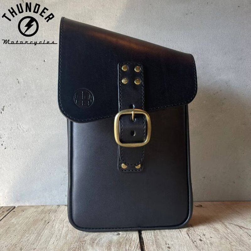 THUNDER MOTORCYCLES サンダーモーターサイクルズ オリジナル本革サドルバッグ サイドバッグ 車体用バッグ・ケース