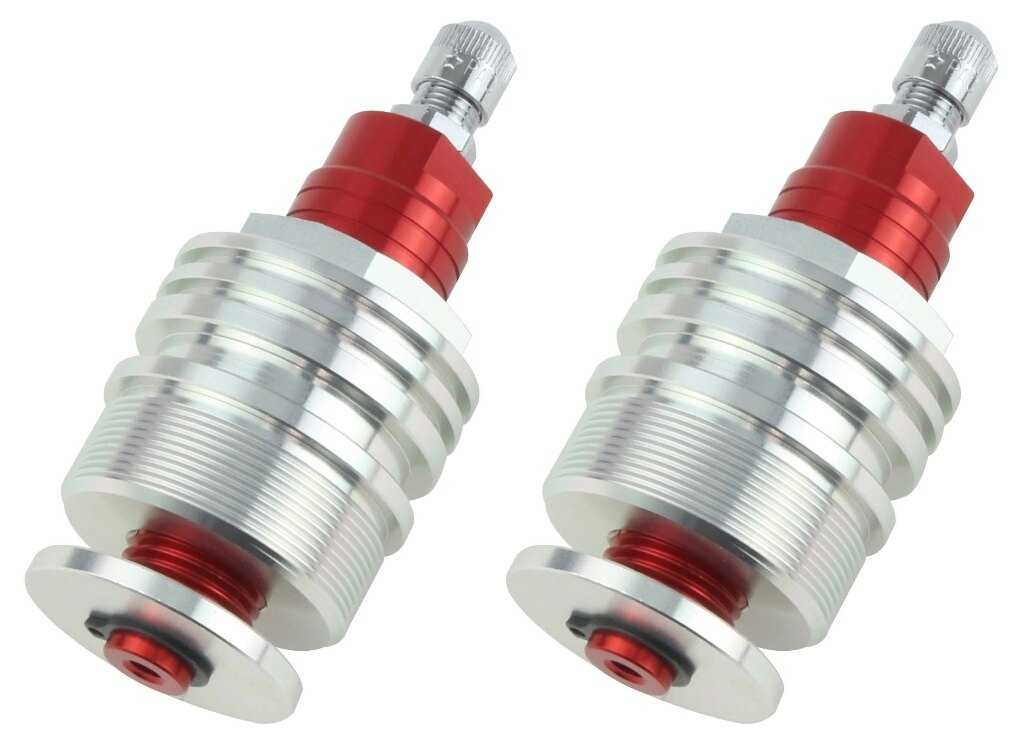 ■商品概要タイプ：エアーバルブ付■詳細説明大排気量マシンから単気筒マシンに到るまで、フロントフォークのセッティングは意外と厄介なものです。そこでEfficientSportsイニシャルアジャスターを装着する事により、フロントフォークのエアー圧とプリロードを容易に変更でき、微妙で絶妙なセッティングが簡単に出来ます。　※画像はイメージです。■適合車種V-MAX&ensp;V-MAX 年式: -92