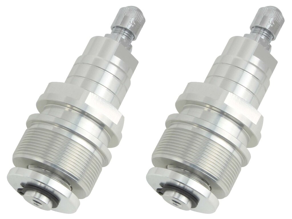 ■商品概要タイプ：エアーバルブ付■詳細説明大排気量マシンから単気筒マシンに到るまで、フロントフォークのセッティングは意外と厄介なものです。そこでEfficientSportsイニシャルアジャスターを装着する事により、フロントフォークのエアー圧とプリロードを容易に変更でき、微妙で絶妙なセッティングが簡単に出来ます。■注意点※フォークトップ径30mm※SR400/500．TWはTYPE-I(エアーバルブ付)のみ車体によってはハンドルが干渉する可能性がありますのでハンドルをアップもしくはバックする必要があります。　※画像はイメージです。■適合車種SR400&ensp;SR400 年式: 94-15SR500&ensp;SR500 年式: 94-15