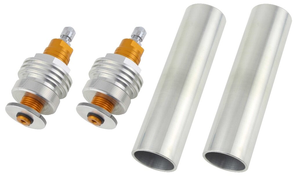 ■商品概要タイプ：エアーバルブ付■詳細説明大排気量マシンから単気筒マシンに到るまで、フロントフォークのセッティングは意外と厄介なものです。そこでEfficientSportsイニシャルアジャスターを装着する事により、フロントフォークのエアー圧とプリロードを容易に変更でき、微妙で絶妙なセッティングが簡単に出来ます。　※画像はイメージです。■適合車種SRX400&ensp;SRX400 年式: 90-91&ensp;&ensp;備考: NEWタイプSRX600&ensp;SRX600 年式: 90-91&ensp;&ensp;備考: NEWタイプ