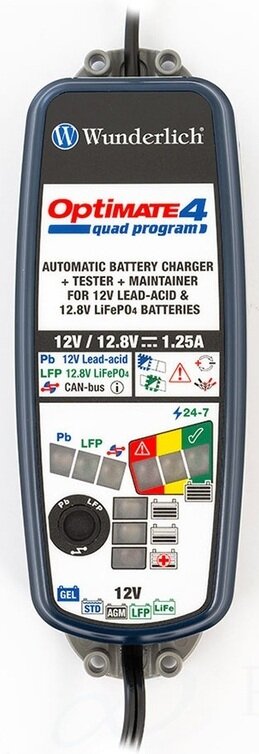 Wunderlich ��������å� OptiMate 4 Quad Program CANBUS�б� ���Ŵ� Edition �Хåƥ꡼���Ŵ�Хåƥ꡼���㡼���㡼 �Хåƥ꡼��Ϣ