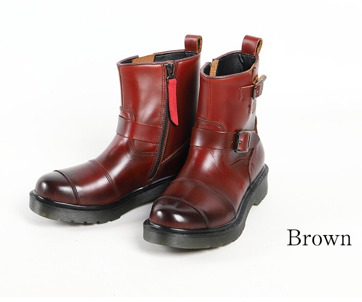 DEGNER デグナー シフトガード付レザーZIPエンジニアブーツ レディース カジュアルブーツ・エンジニアブーツ フットウェア